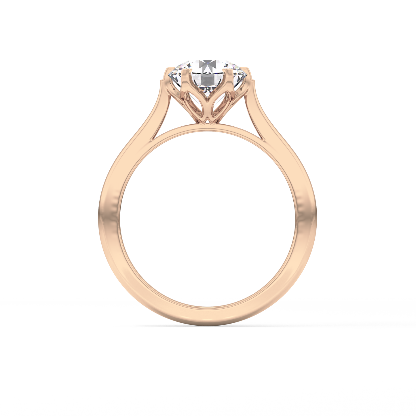 Round Cut 1.62 Carat Moissanite Ring – Solitaire Style in Gold