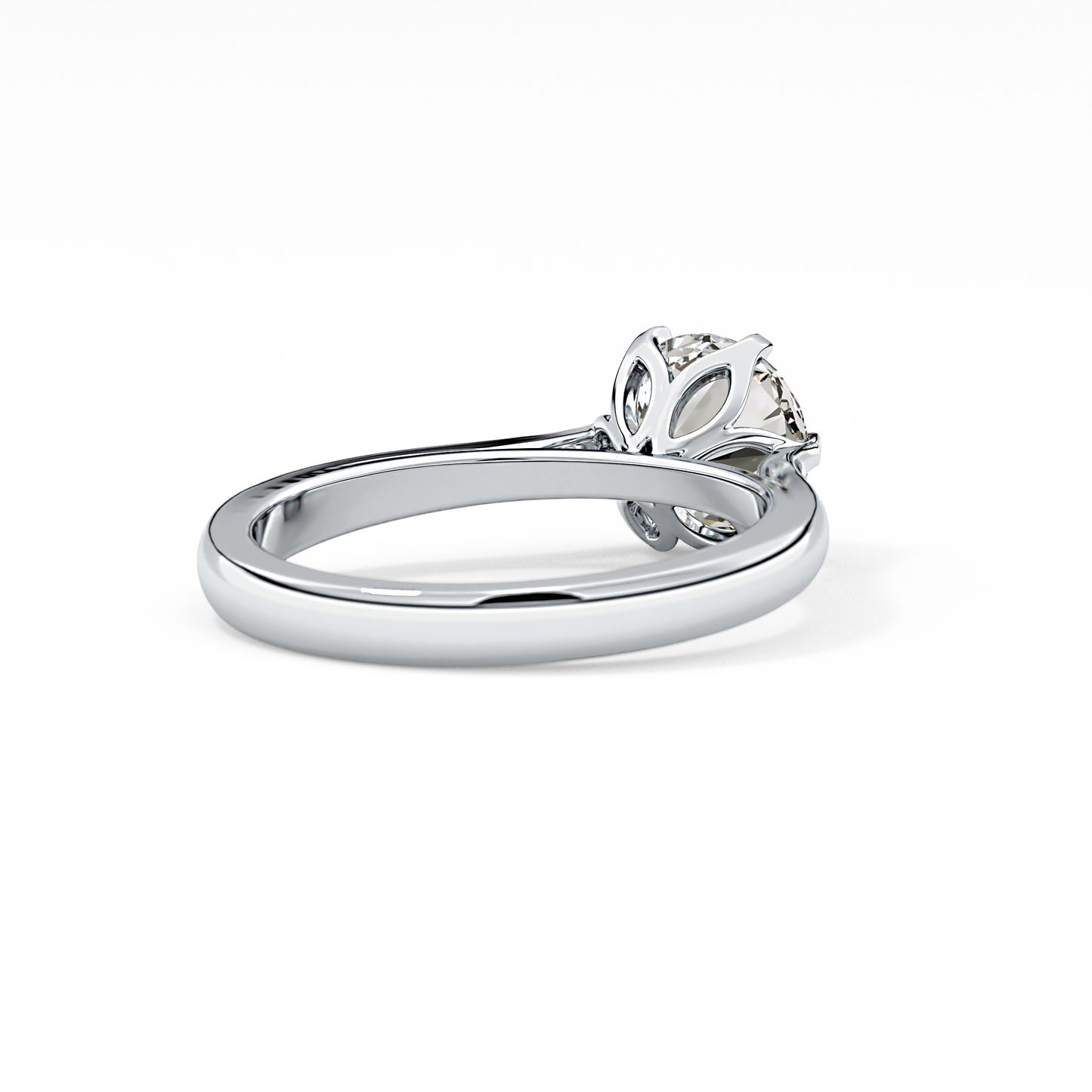 Round Cut 1.62 Carat Moissanite Ring – Solitaire Style in Gold