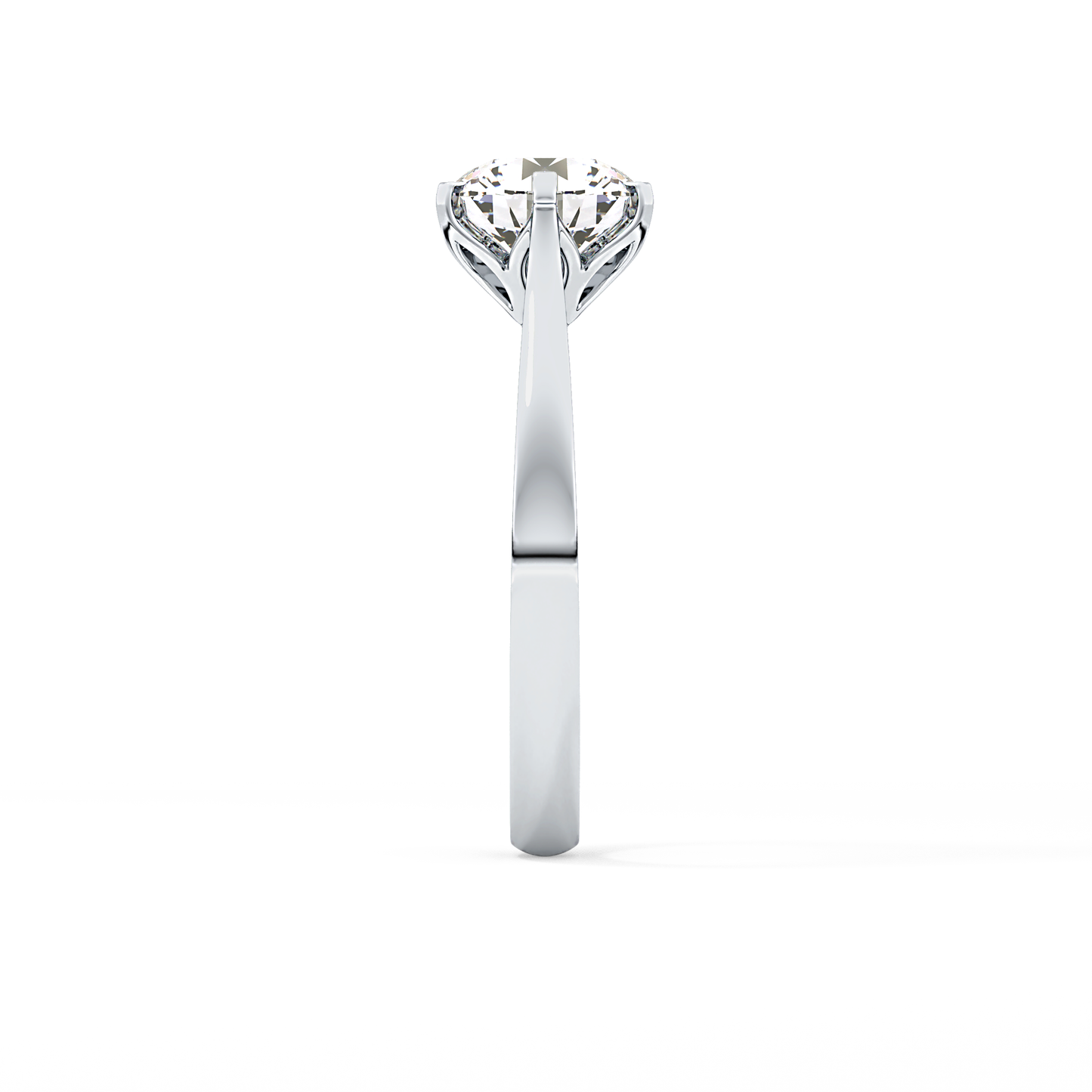 Round Cut 1.62 Carat Moissanite Ring – Solitaire Style in Gold