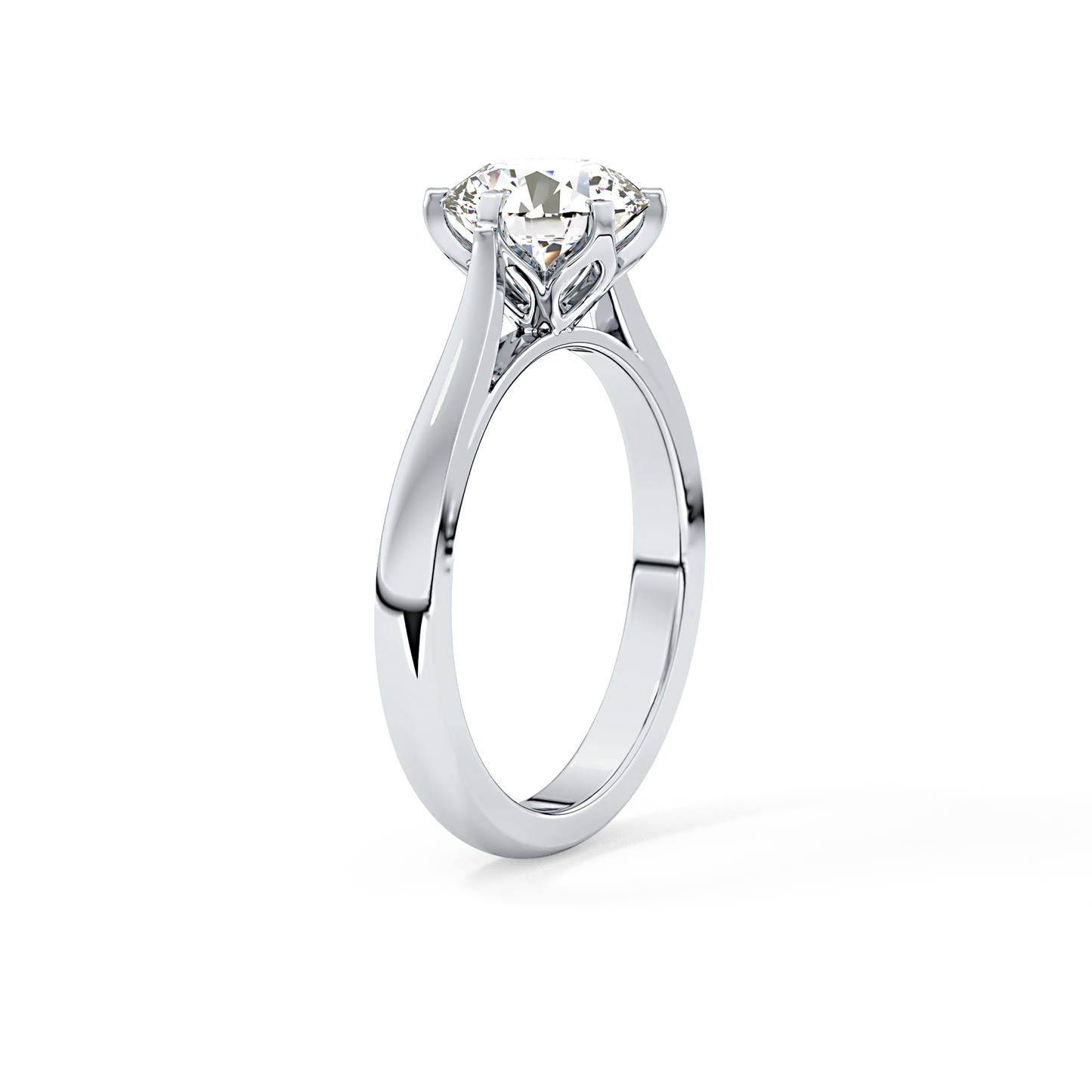 Round Cut 1.62 Carat Moissanite Ring – Solitaire Style in Gold