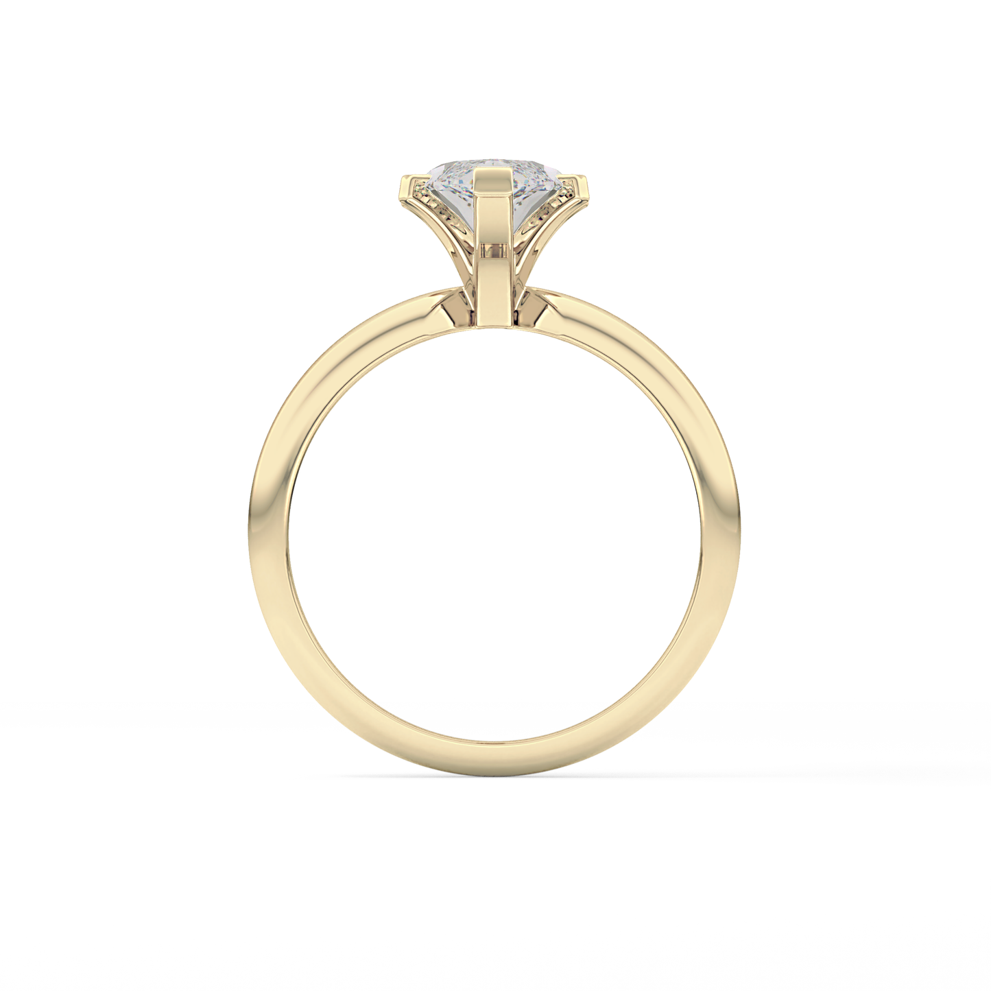 Marquise Cut 1.79 Carat Moissanite Ring – Solitaire Style in Gold