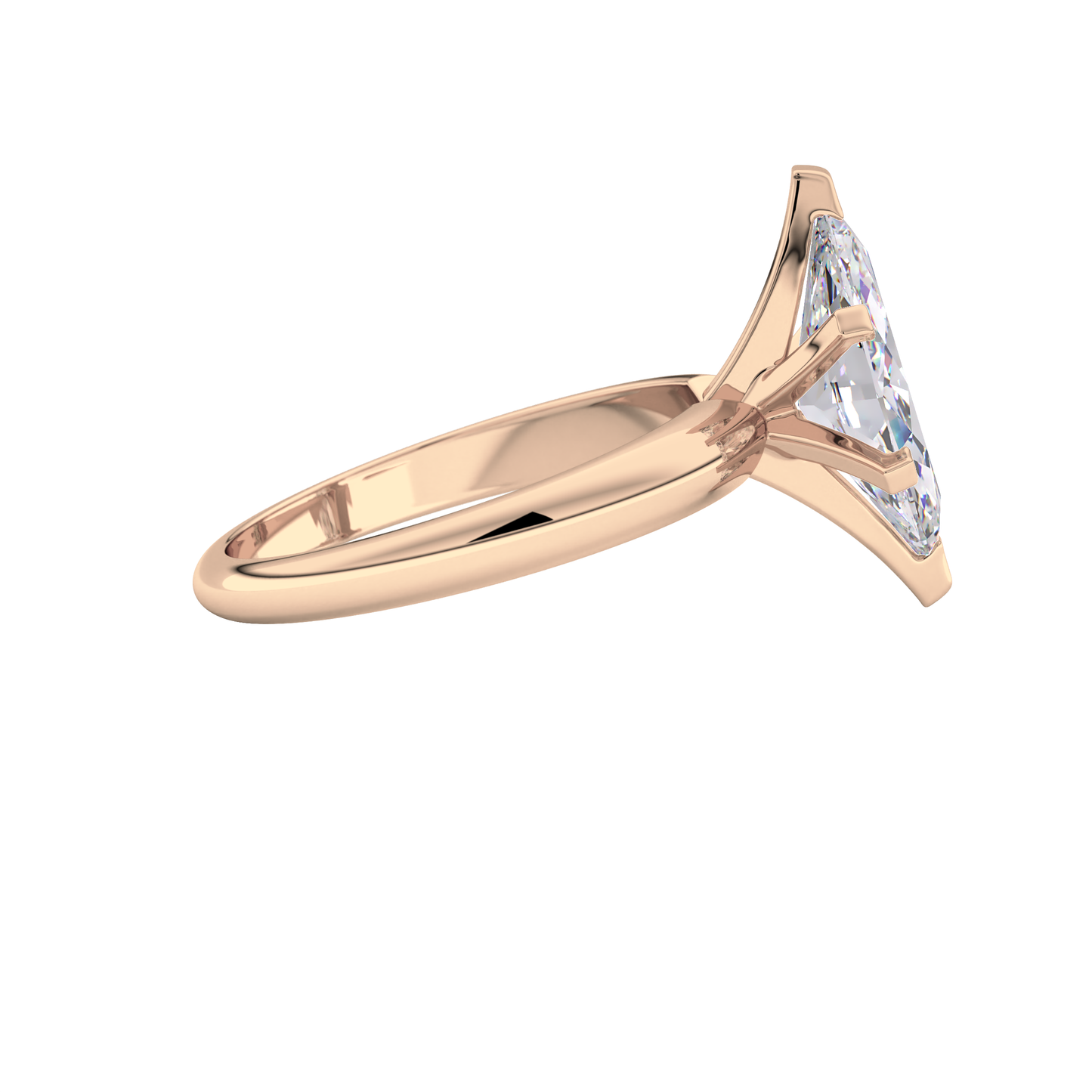 Marquise Cut 1.79 Carat Moissanite Ring – Solitaire Style in Gold