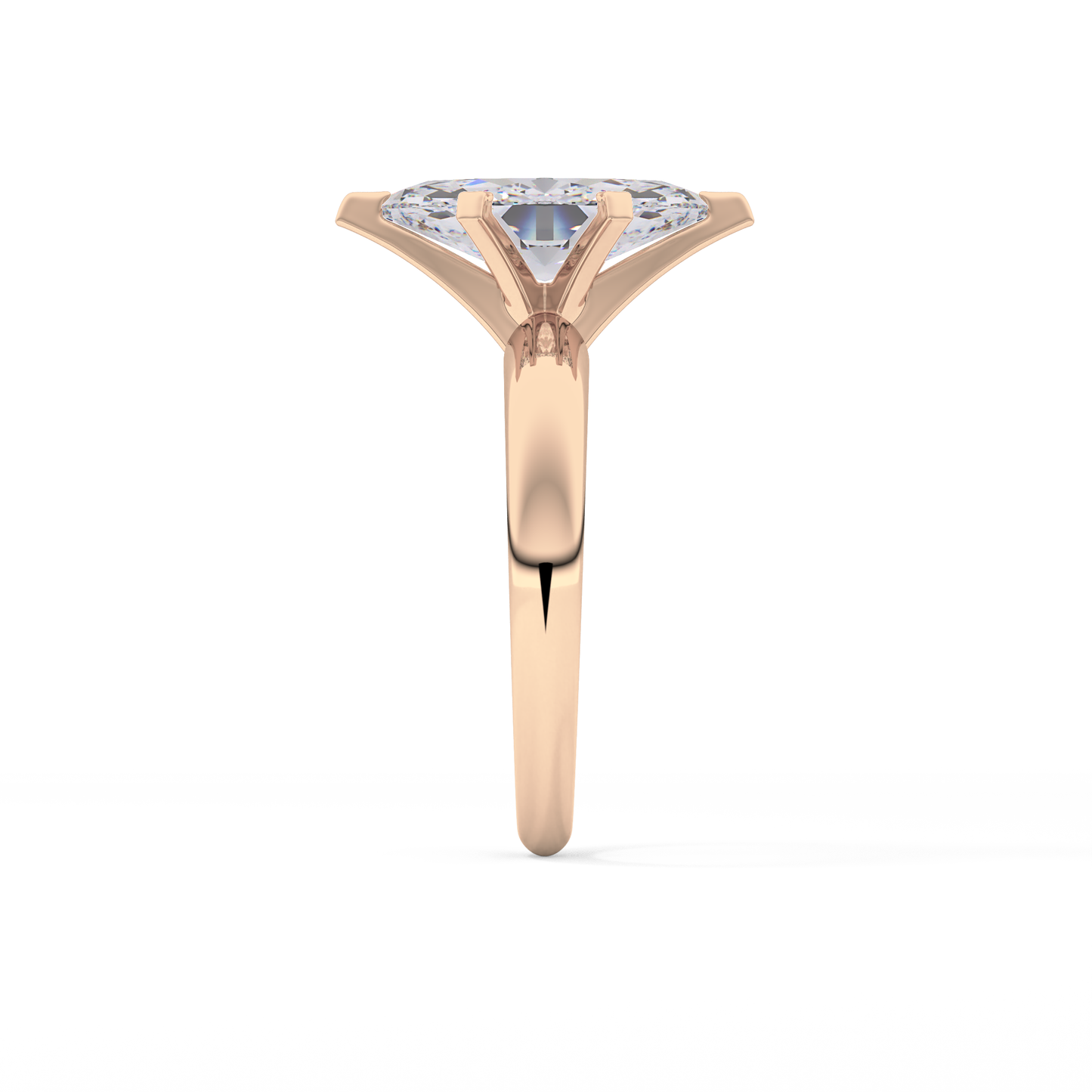 Marquise Cut 1.79 Carat Moissanite Ring – Solitaire Style in Gold