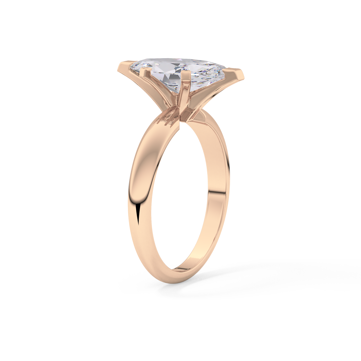 Marquise Cut 1.79 Carat Moissanite Ring – Solitaire Style in Gold