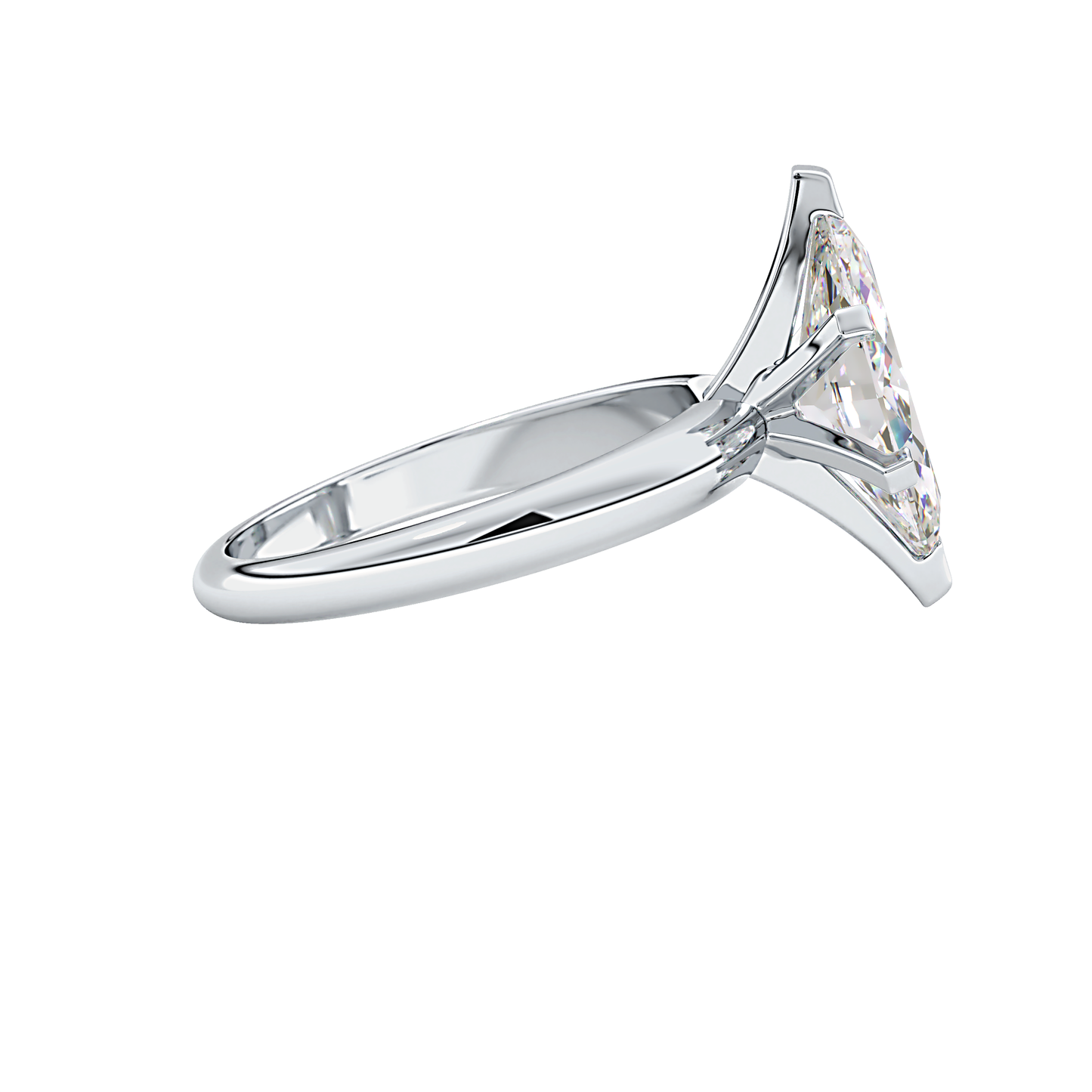Marquise Cut 1.79 Carat Moissanite Ring – Solitaire Style in Gold
