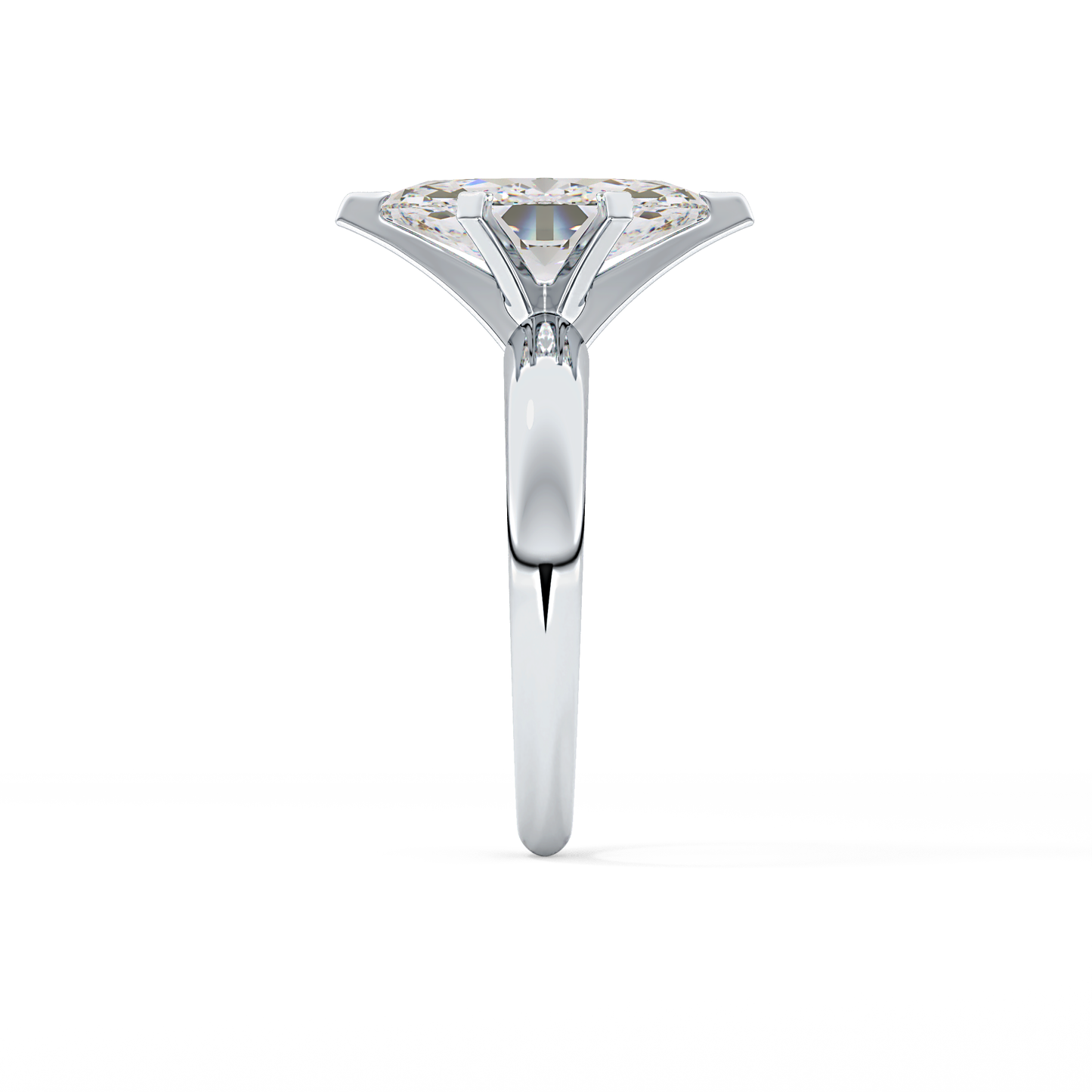 Marquise Cut 1.79 Carat Moissanite Ring – Solitaire Style in Gold