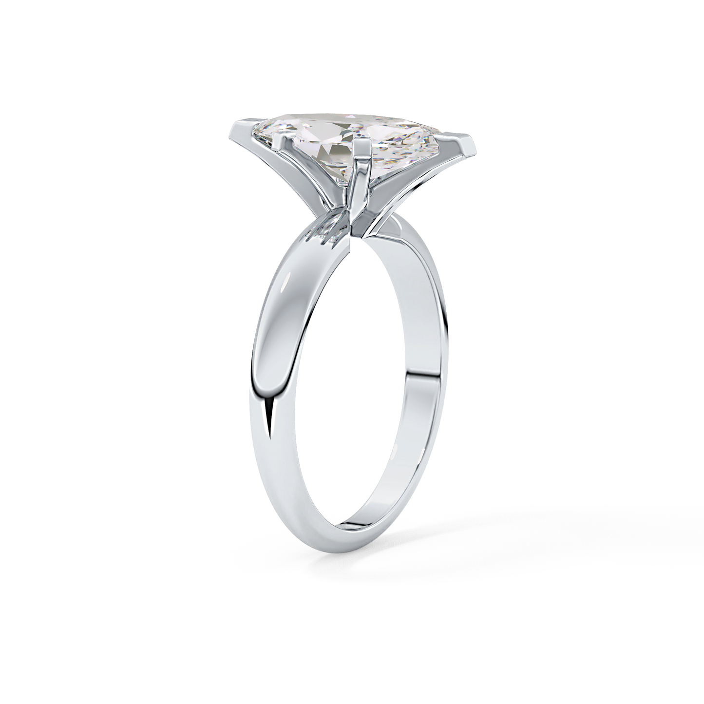 Marquise Cut 1.79 Carat Moissanite Ring – Solitaire Style in Gold
