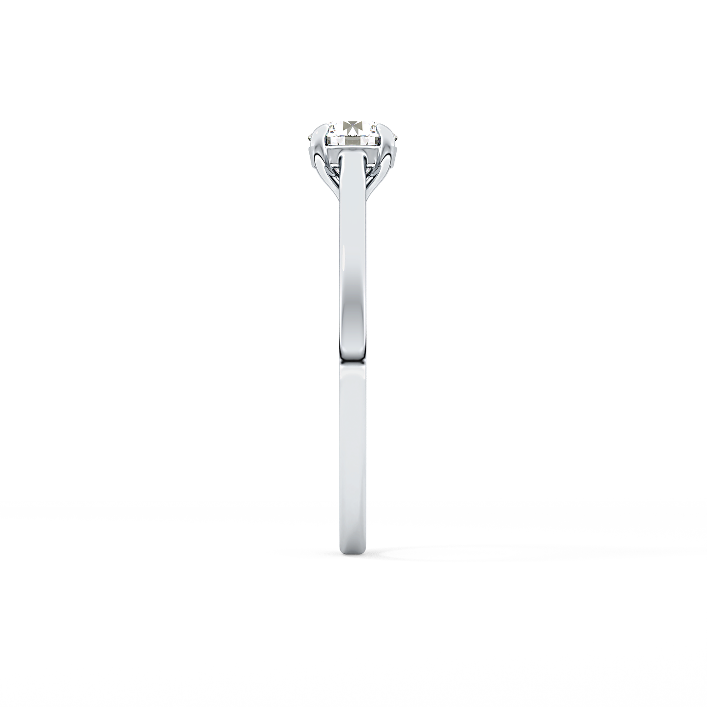 Round Cut 0.47 Carat Moissanite Ring – Solitaire Style in Gold