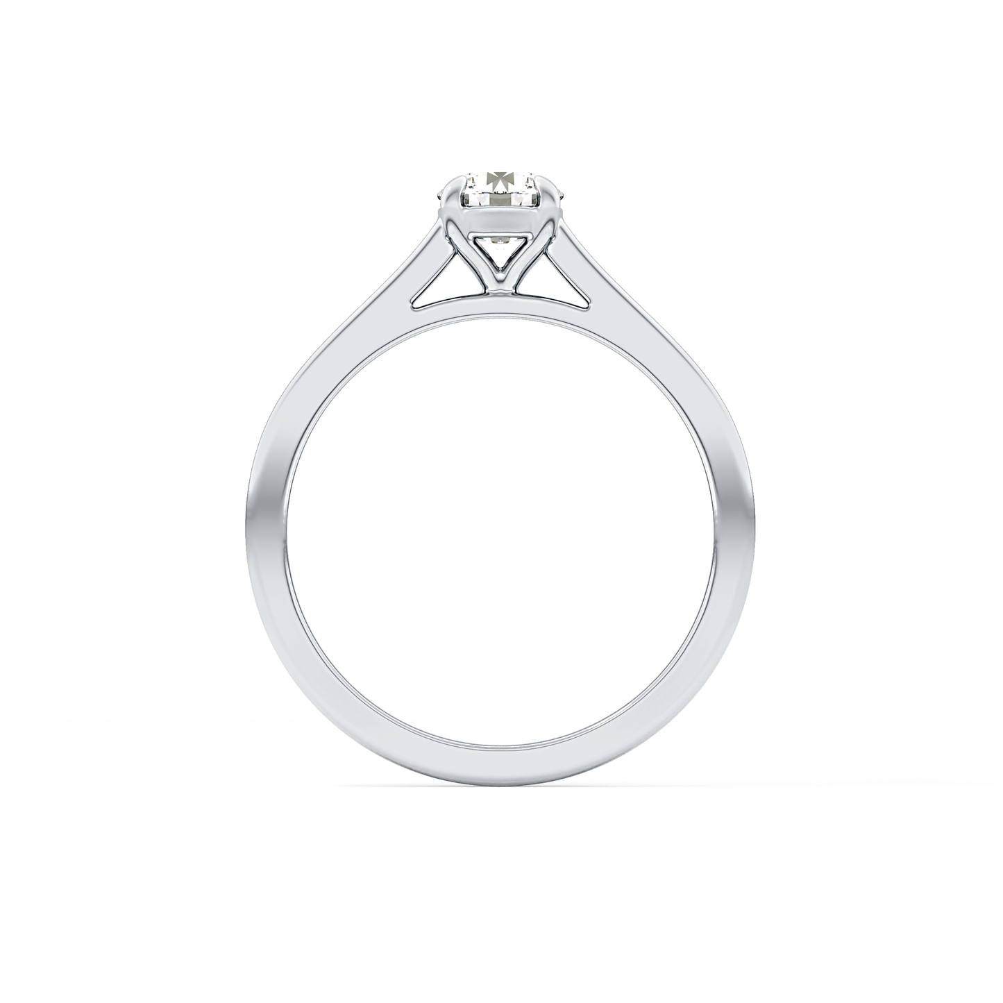 Round Cut 0.47 Carat Moissanite Ring – Solitaire Style in Gold