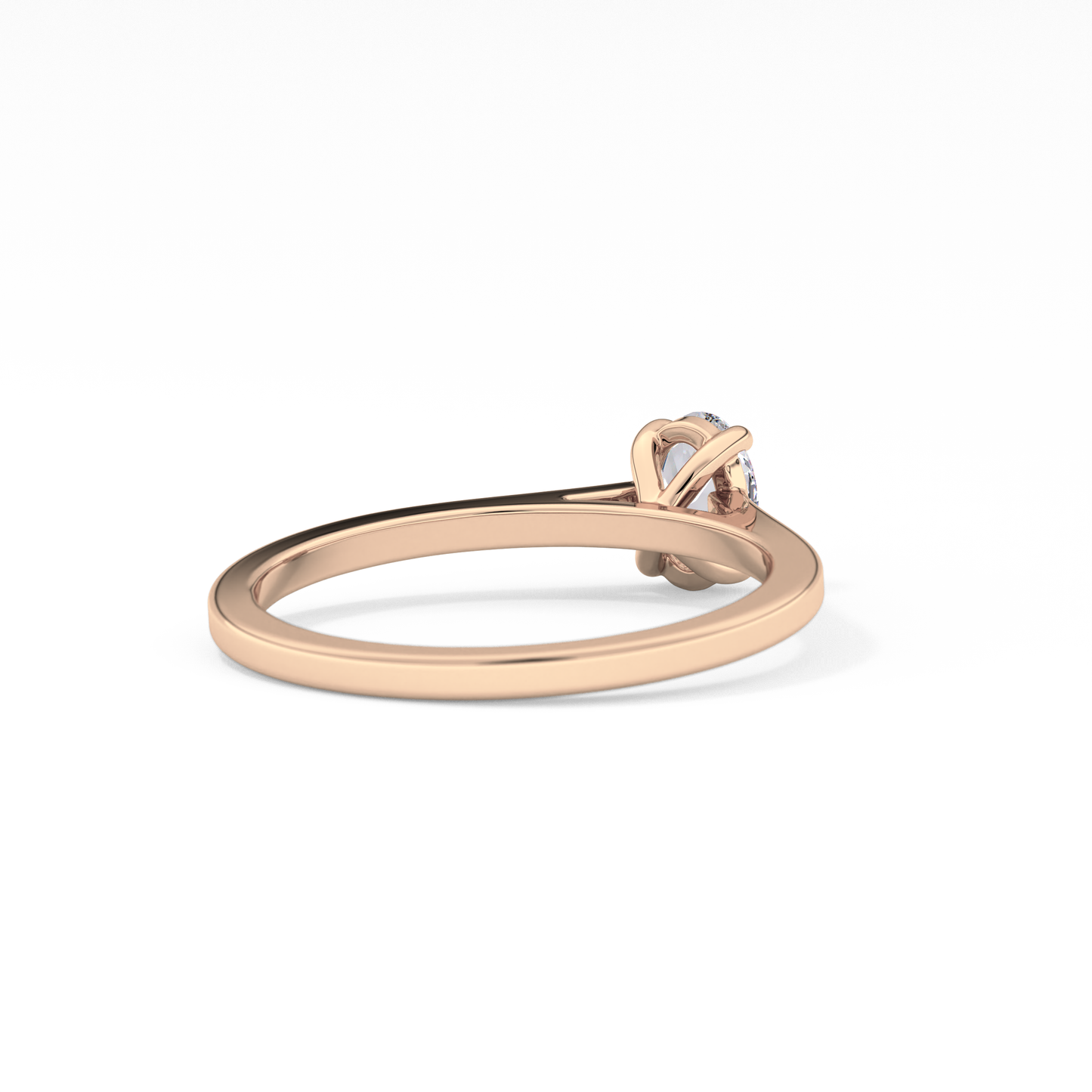 Oval Cut 0.36 Carat Moissanite Ring – Solitaire Style in Gold