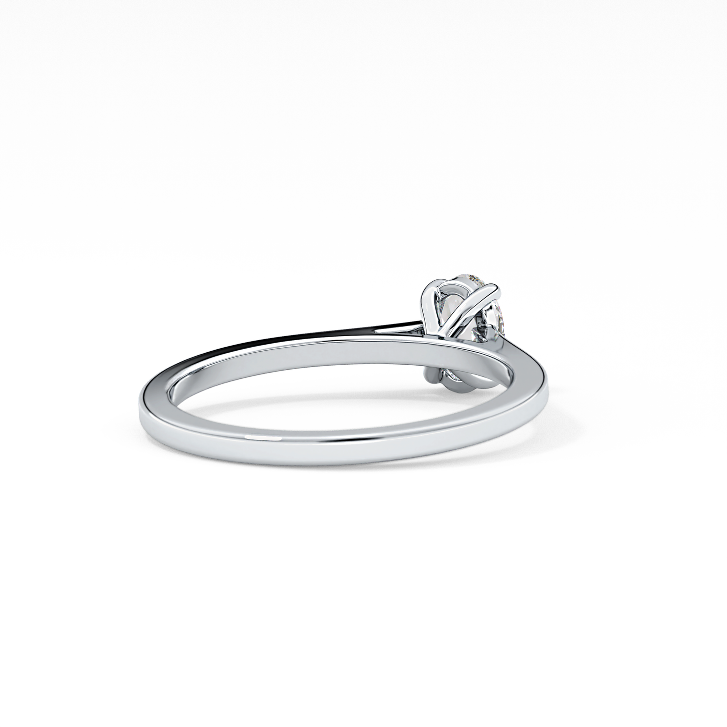 Oval Cut 0.36 Carat Moissanite Ring – Solitaire Style in Gold