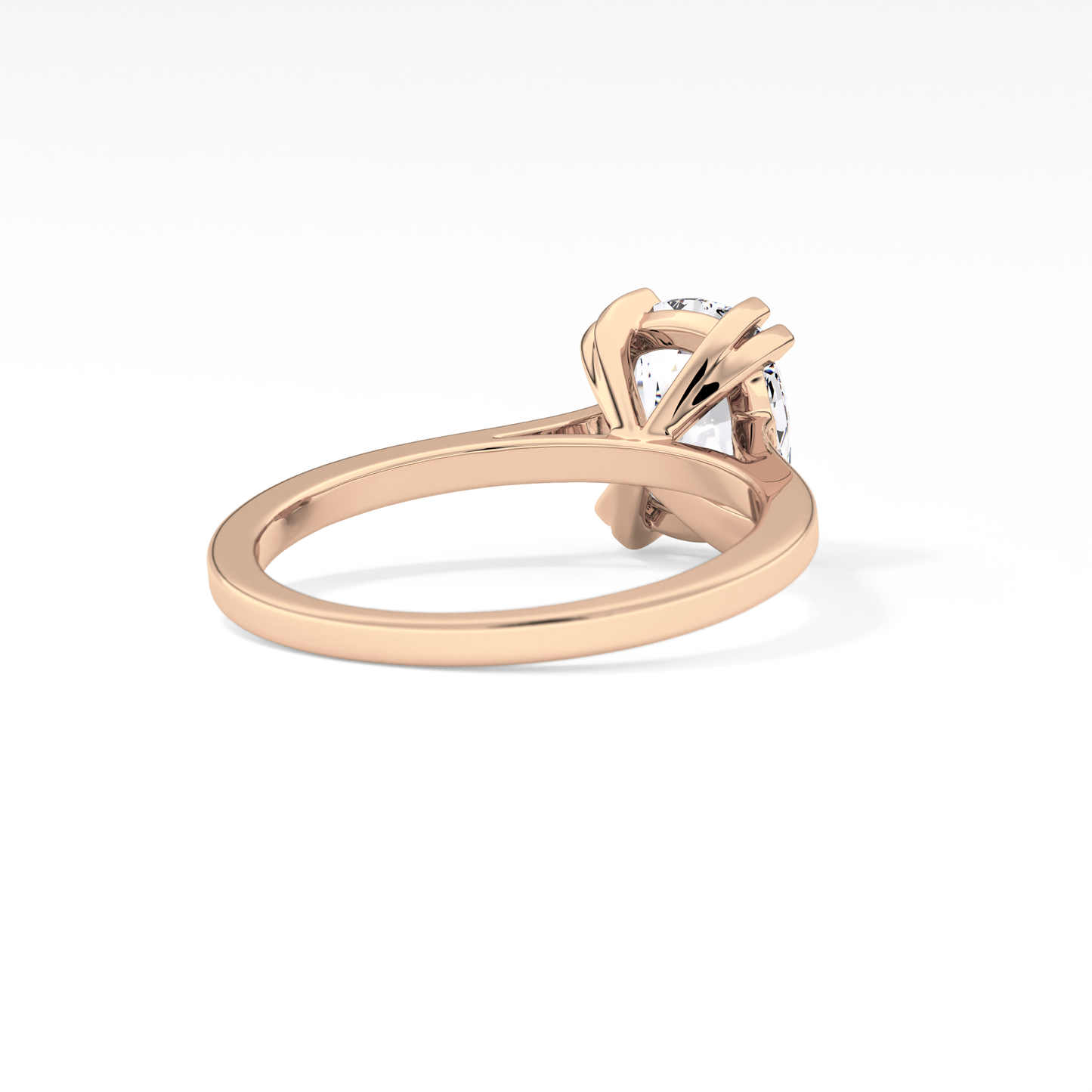 Cushion Cut 2.61 Carat Moissanite Ring – Solitaire Style in Gold