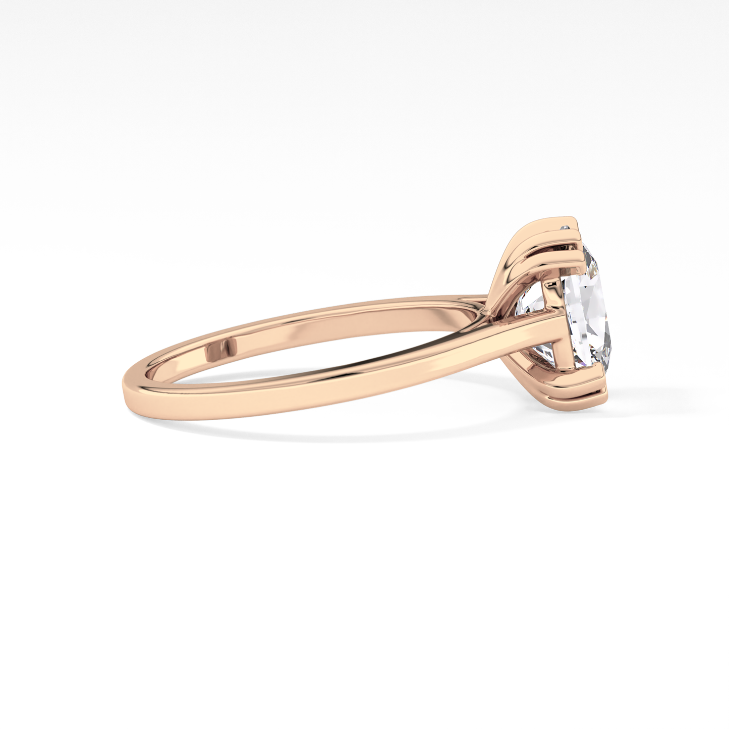 Cushion Cut 2.61 Carat Moissanite Ring – Solitaire Style in Gold