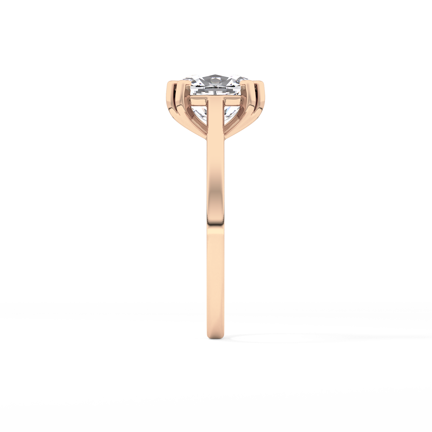 Cushion Cut 2.61 Carat Moissanite Ring – Solitaire Style in Gold