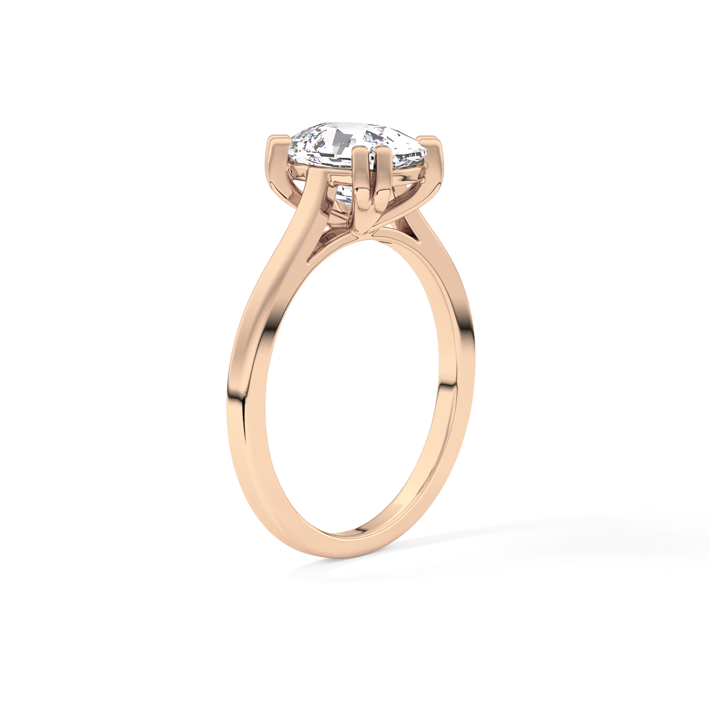 Cushion Cut 2.61 Carat Moissanite Ring – Solitaire Style in Gold