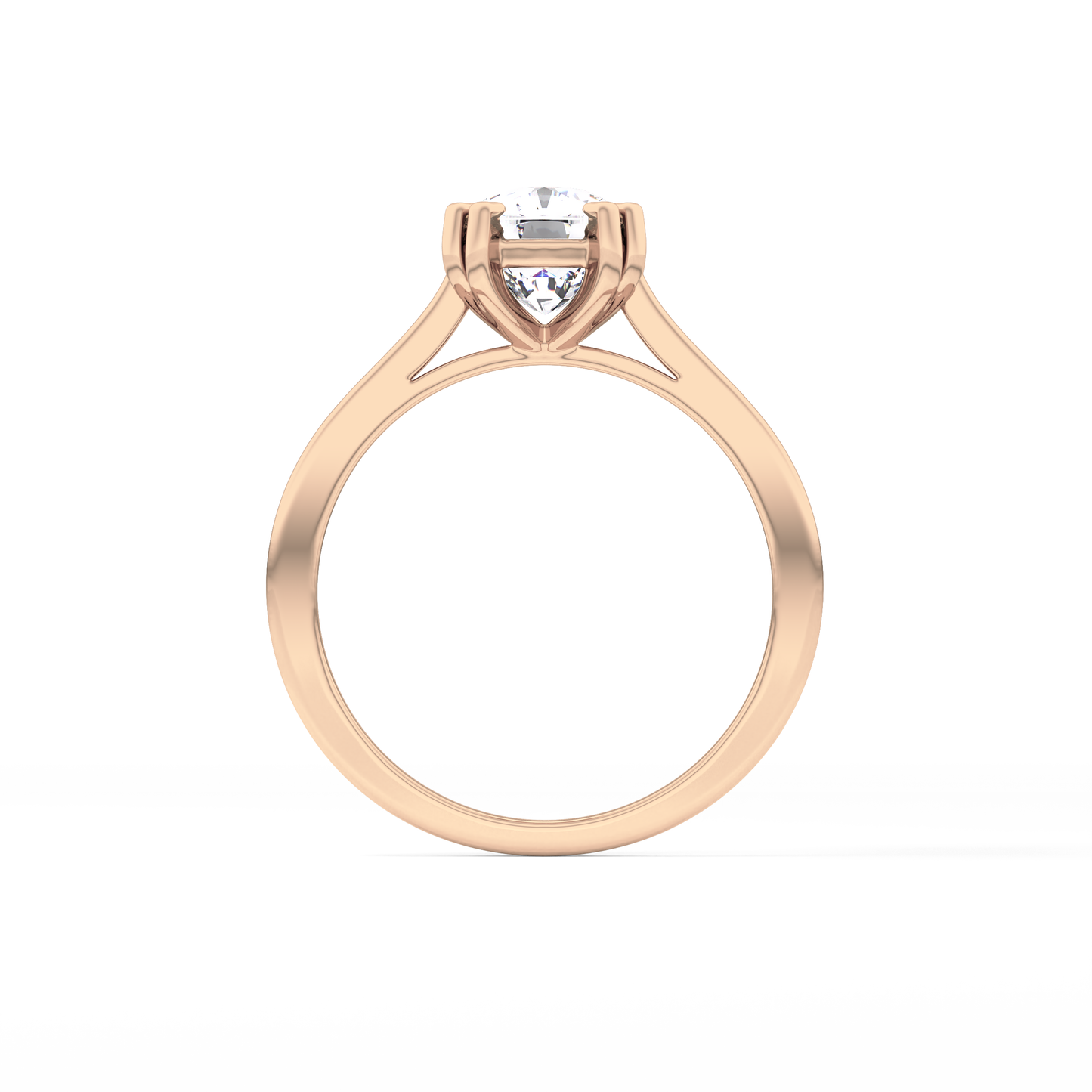 Cushion Cut 2.61 Carat Moissanite Ring – Solitaire Style in Gold