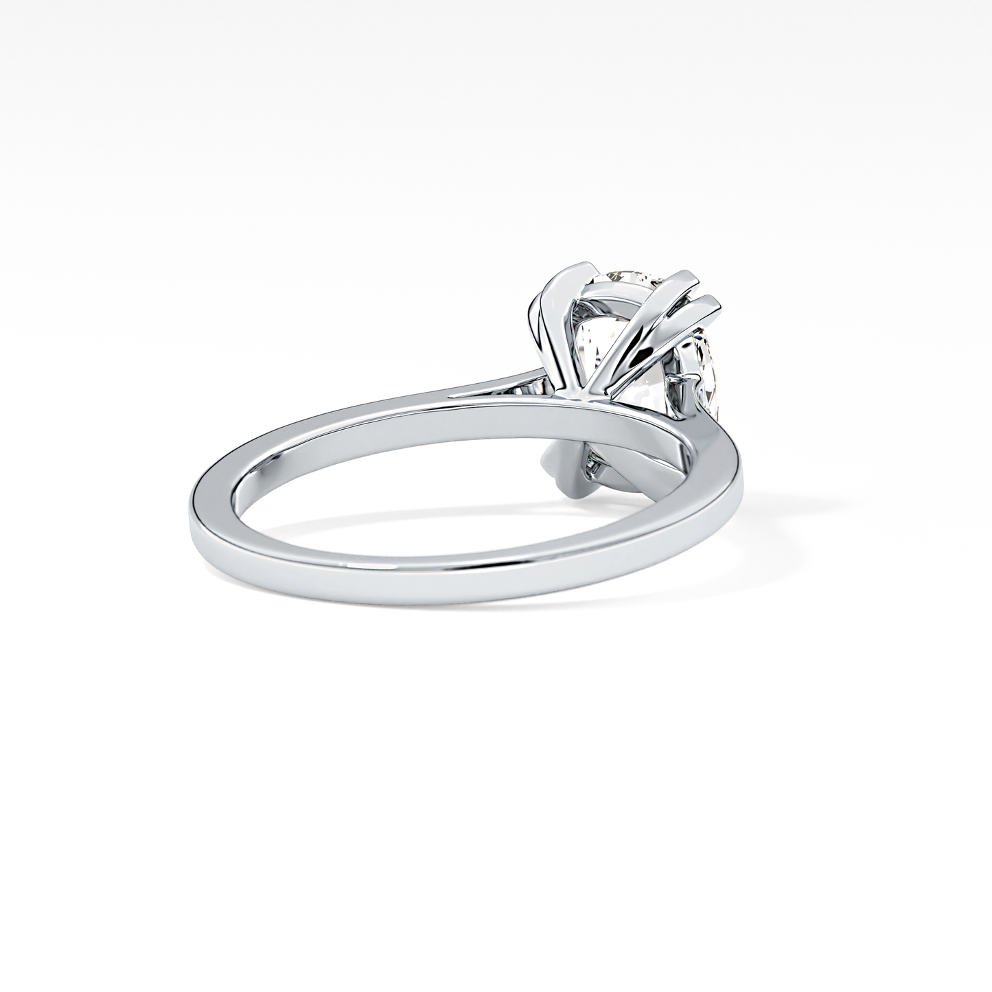 Cushion Cut 2.61 Carat Moissanite Ring – Solitaire Style in Gold