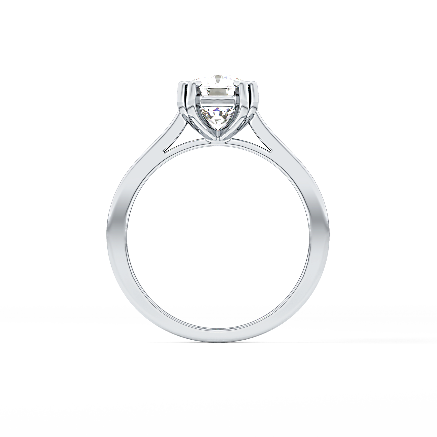 Cushion Cut 2.61 Carat Moissanite Ring – Solitaire Style in Gold