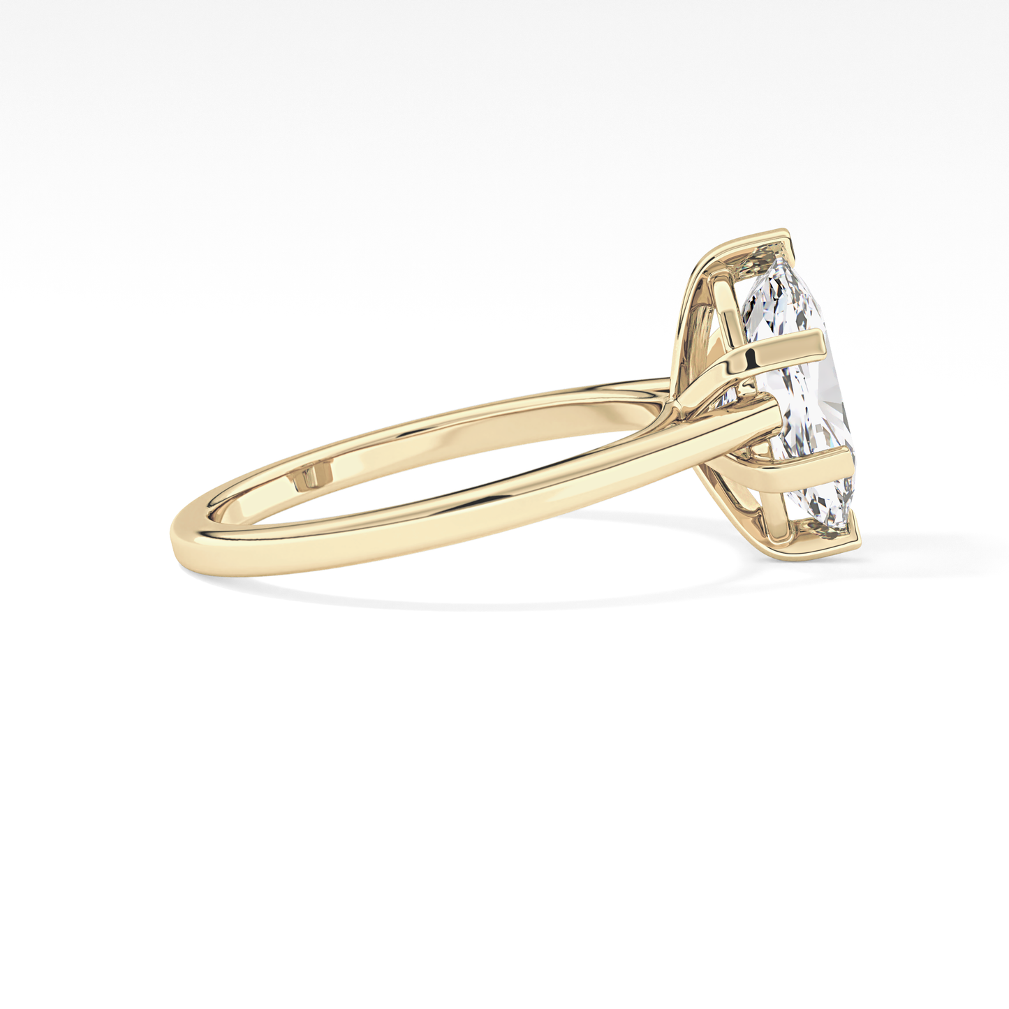 Cushion Cut 2.23 Carat Moissanite Ring – Solitaire Style in Gold