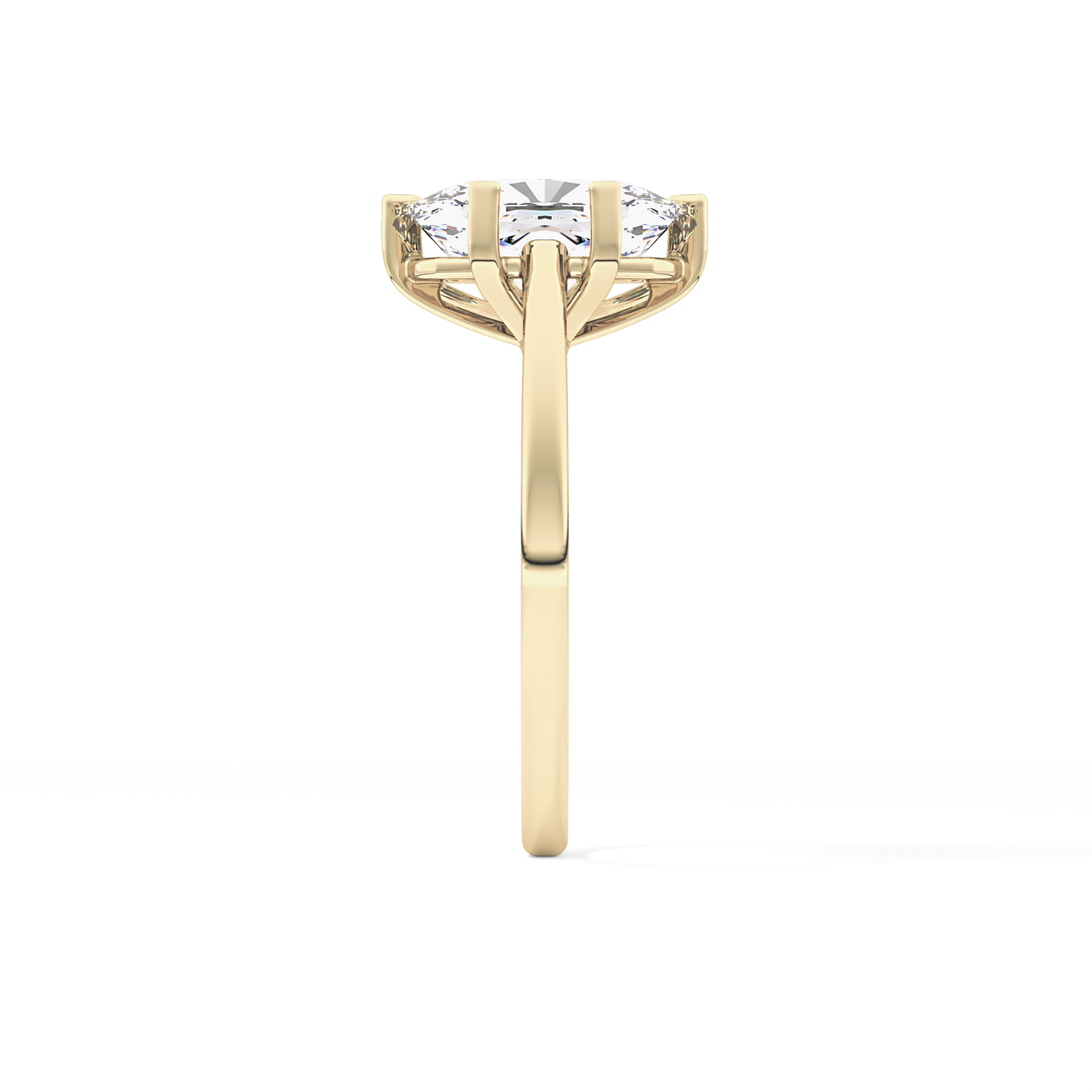 Cushion Cut 2.23 Carat Moissanite Ring – Solitaire Style in Gold