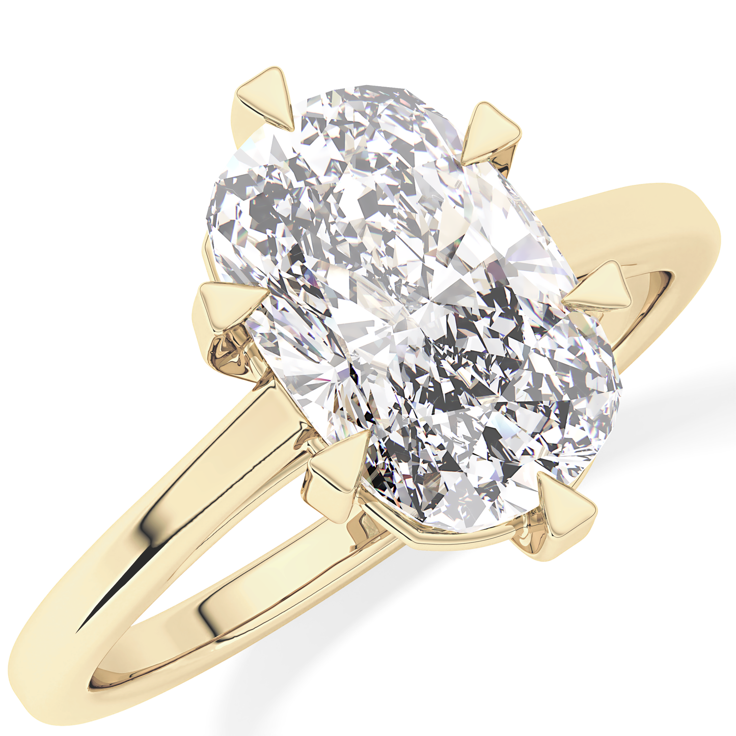 Cushion Cut 2.23 Carat Moissanite Ring – Solitaire Style in Gold