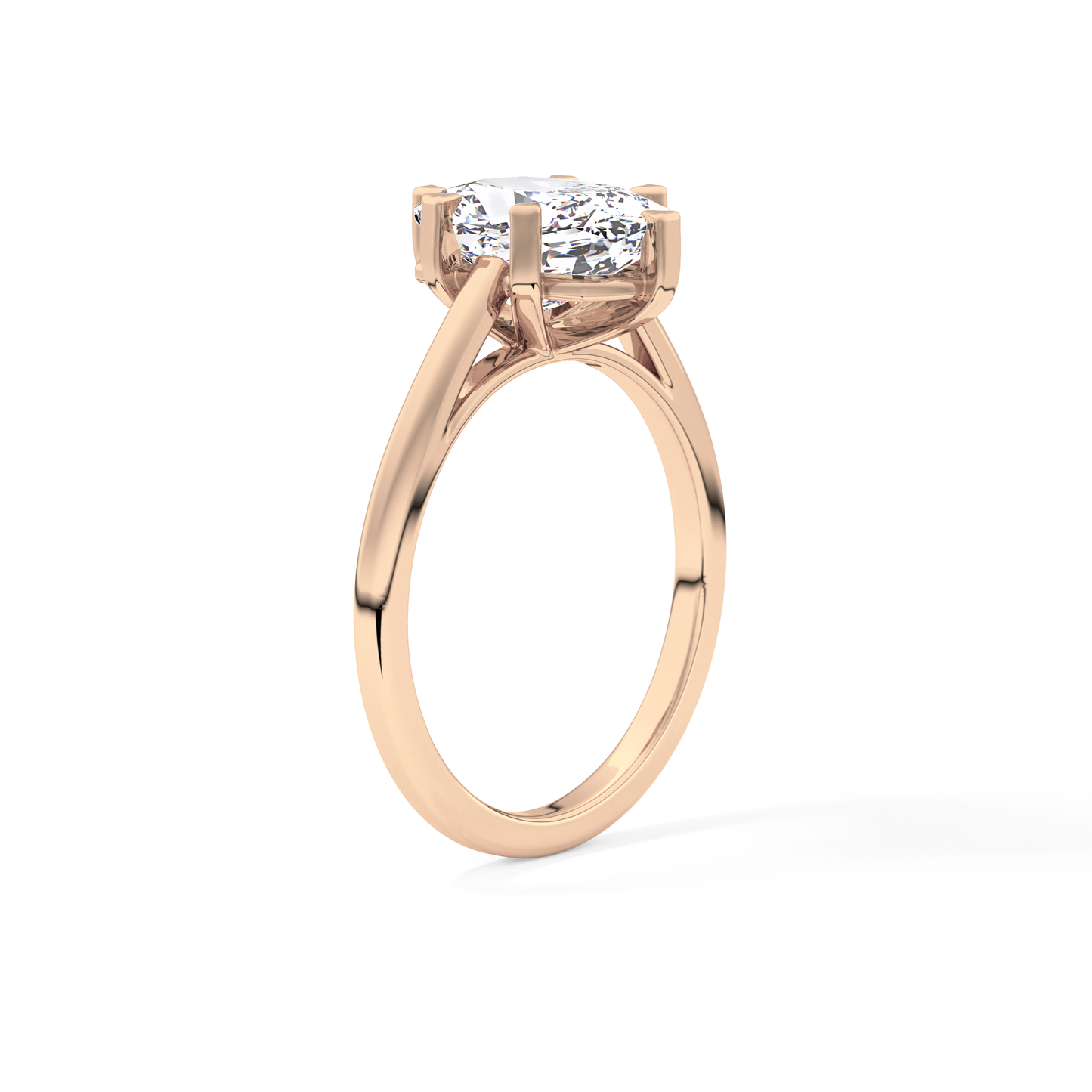 Cushion Cut 2.23 Carat Moissanite Ring – Solitaire Style in Gold