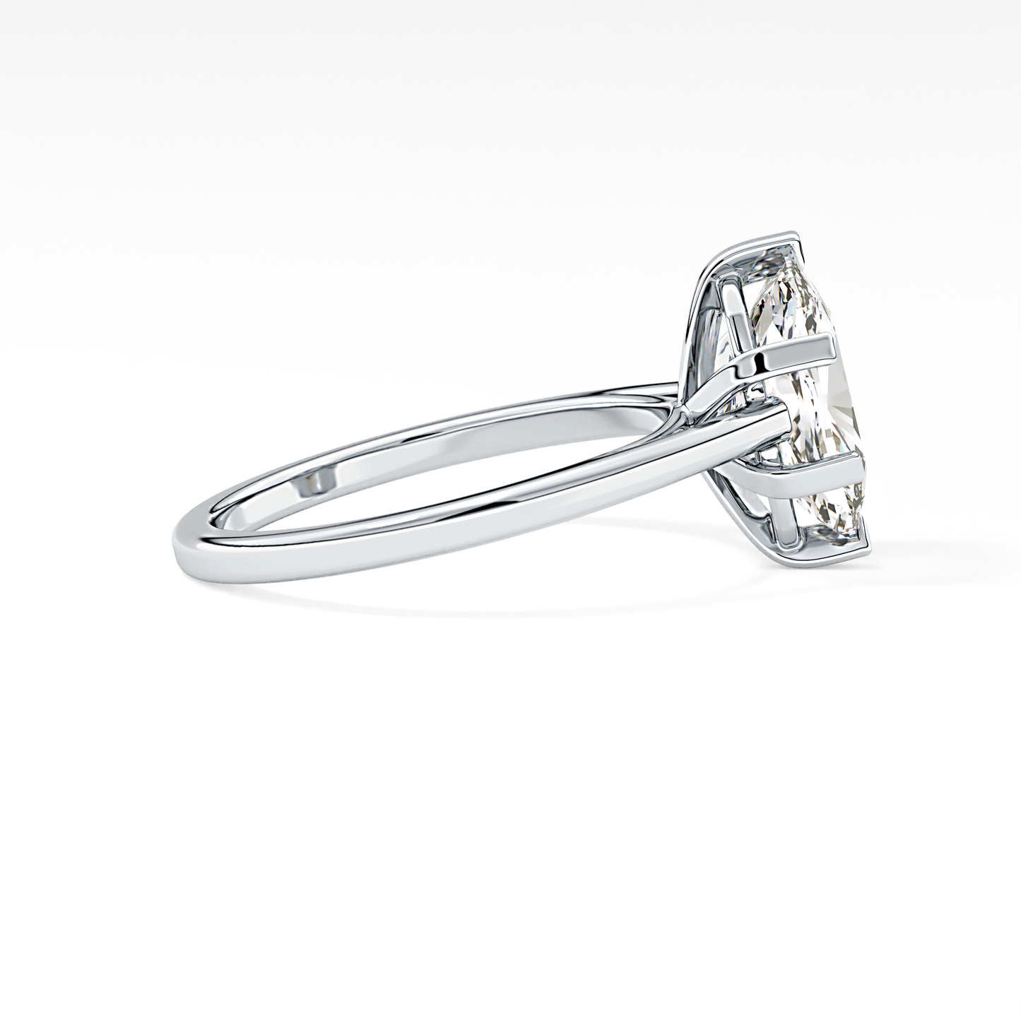 Cushion Cut 2.23 Carat Moissanite Ring – Solitaire Style in Gold