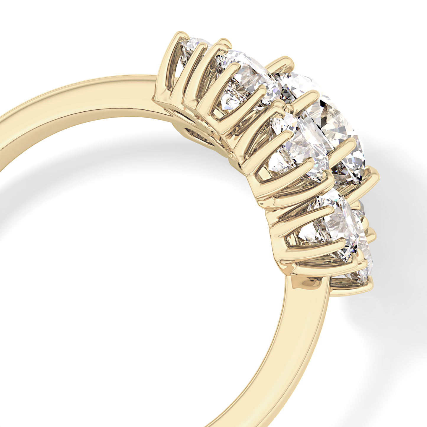 Round Cut 1.34 Carat Moissanite Ring – Halo Setting in Gold