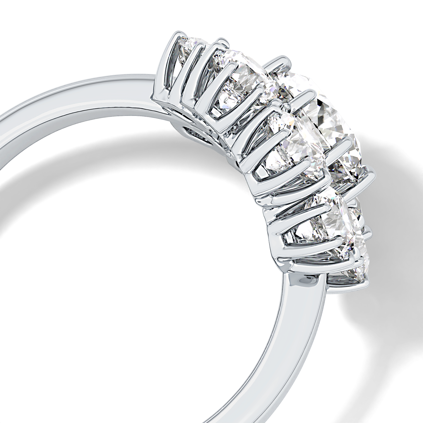 Round Cut 1.34 Carat Moissanite Ring – Halo Setting in Gold
