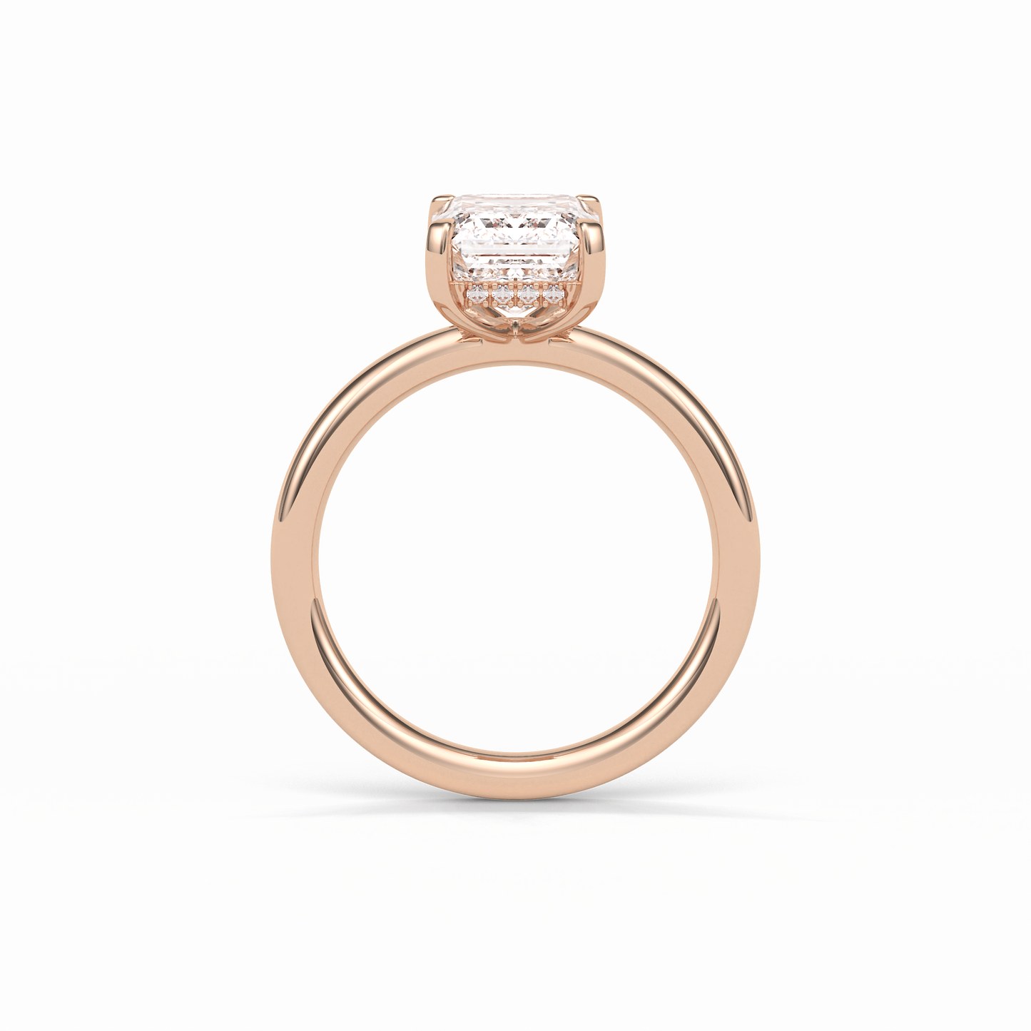 2.3 CT Emerald Cut Solitaire Moissanite Engagement Ring 20