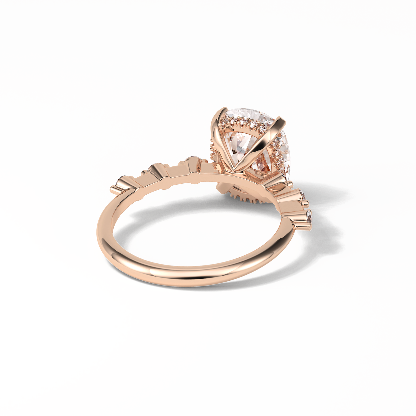 4.0 CT Cushion Cut Dainty Style Moissanite Engagement Ring 16