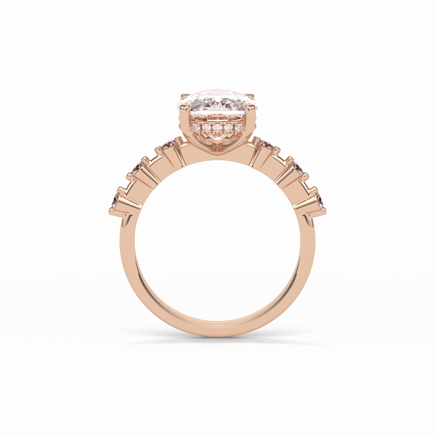 4.0 CT Cushion Cut Dainty Style Moissanite Engagement Ring 10