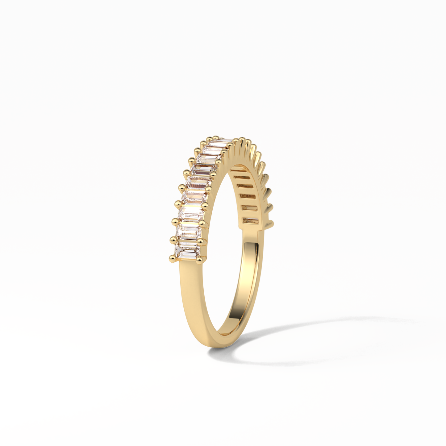 0.5 TCW Baguette Shaped Wedding Band