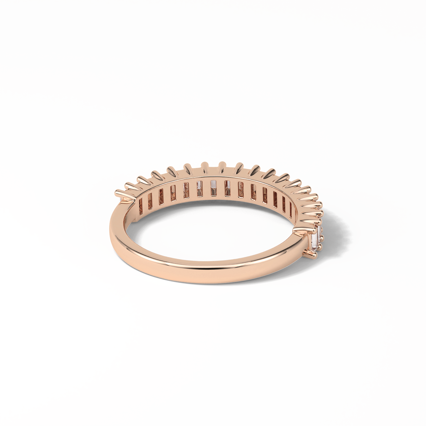 0.5 TCW Baguette Shaped Wedding Band