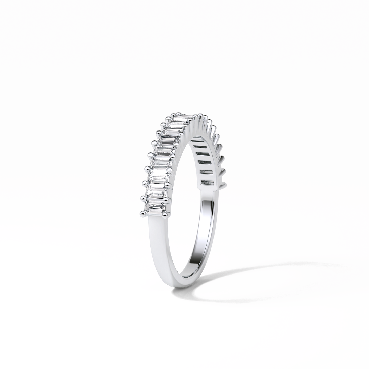 0.5 TCW Baguette Shaped Wedding Band