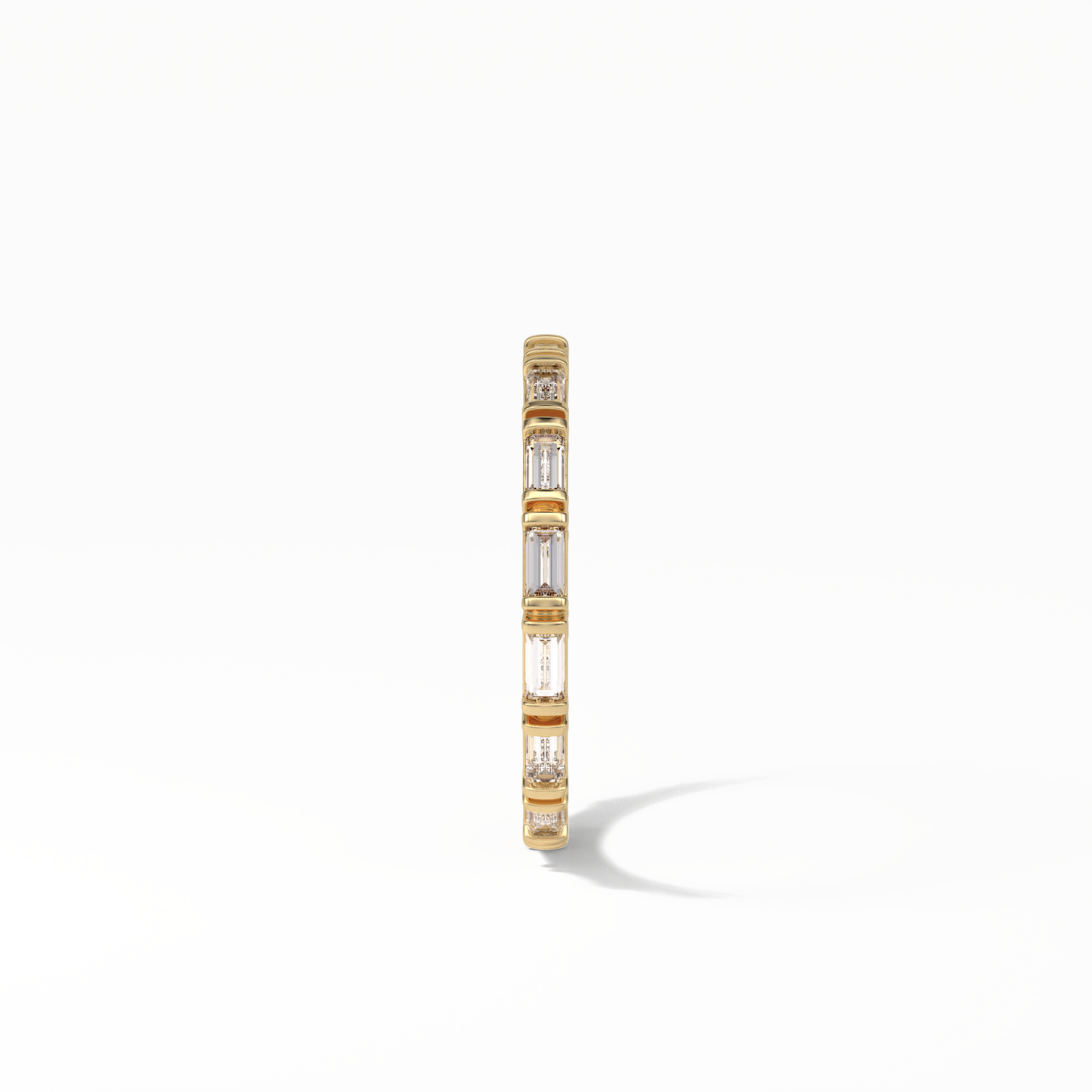 0.66 TCW Baguette Shaped Wedding Band