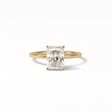 1.67 CT Radiant Cut Hidden Halo Style Moissanite Engagement Ring 8