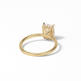 1.67 CT Radiant Cut Hidden Halo Style Moissanite Engagement Ring 9