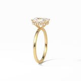 1.67 CT Radiant Cut Hidden Halo Style Moissanite Engagement Ring 11