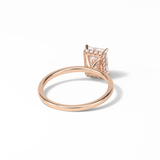 1.67 CT Radiant Cut Hidden Halo Style Moissanite Engagement Ring 16