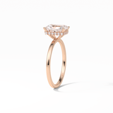 1.67 CT Radiant Cut Hidden Halo Style Moissanite Engagement Ring 18