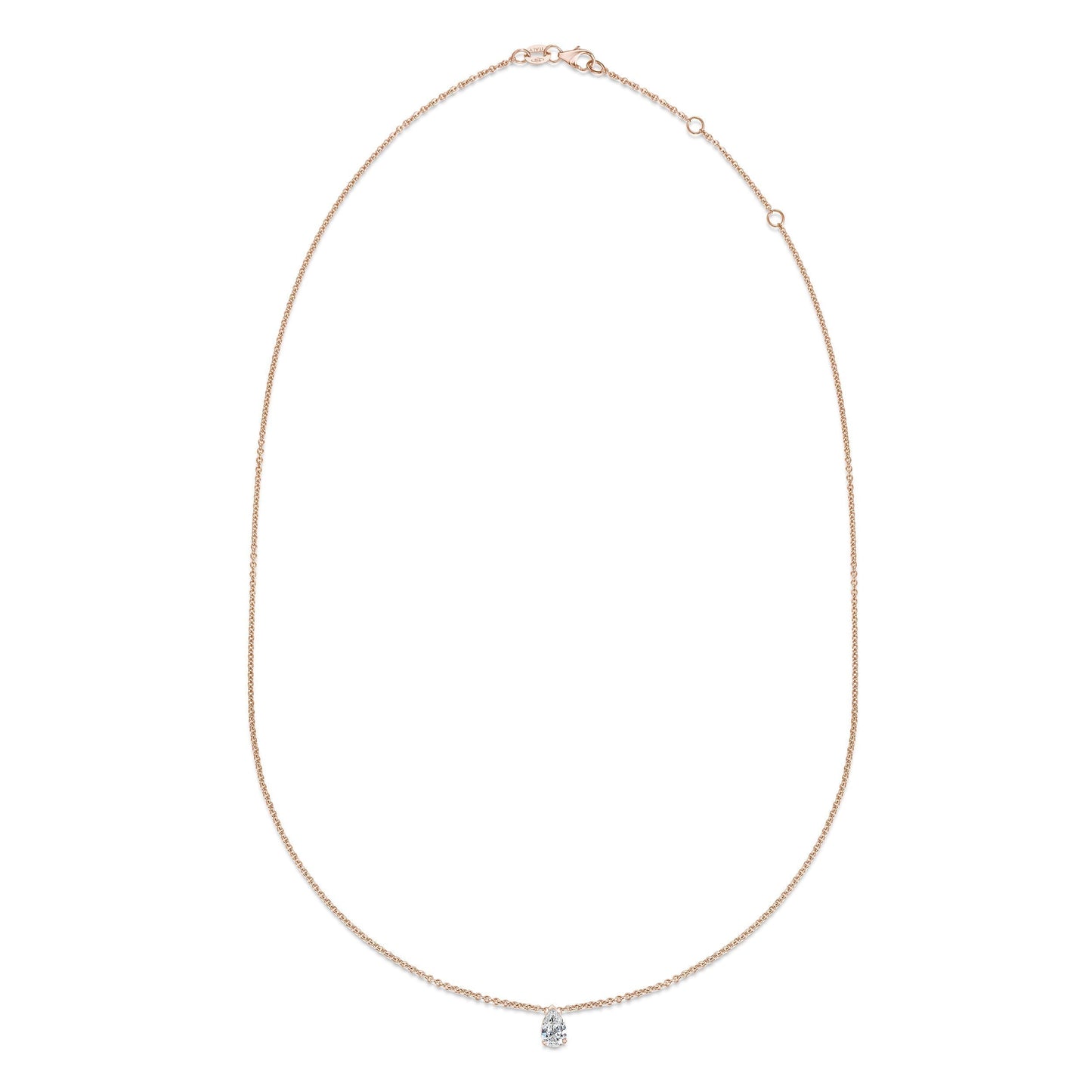0.30 CT Pear Solitaire CVD F/VS Diamond Necklace 7