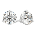 0.50 CT-4.0 CT Round Solitaire CVD F/VS Diamond Earrings 1