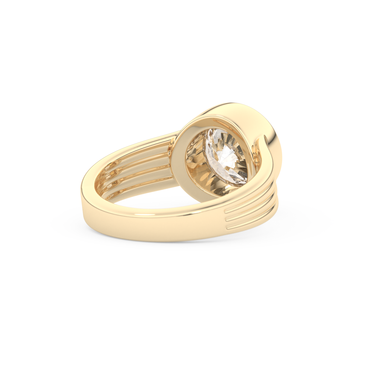 Emma Roberts – Inspired 2.50 Carat Round Cut Bezel Moissanite
