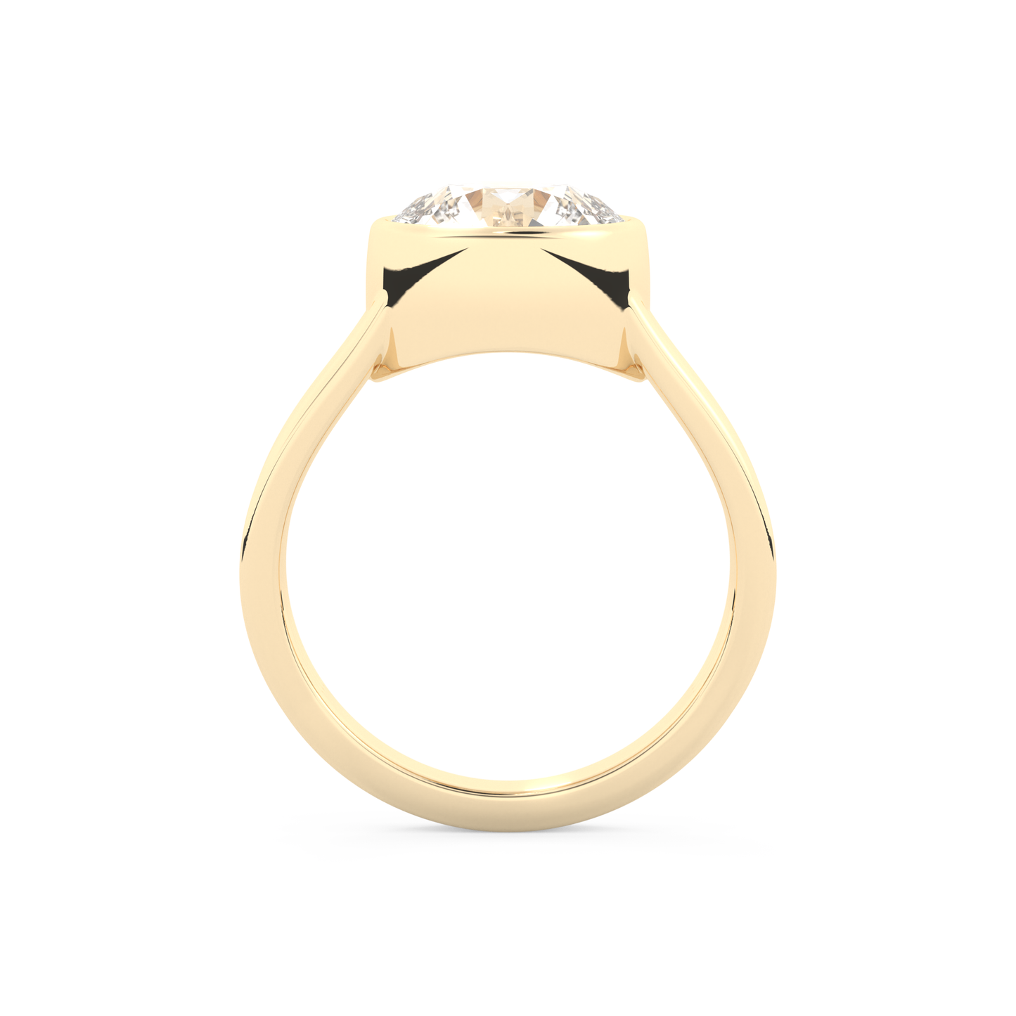 Emma Roberts – Inspired 2.50 Carat Round Cut Bezel Moissanite