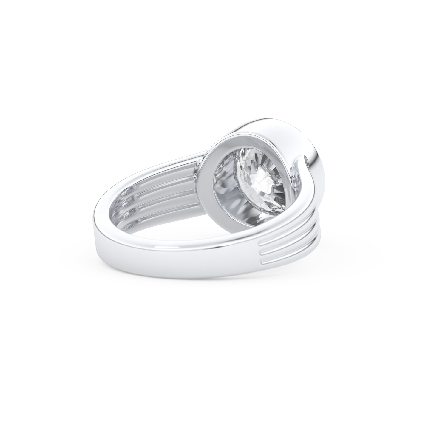 Emma Roberts – Inspired 2.50 Carat Round Cut Bezel Moissanite