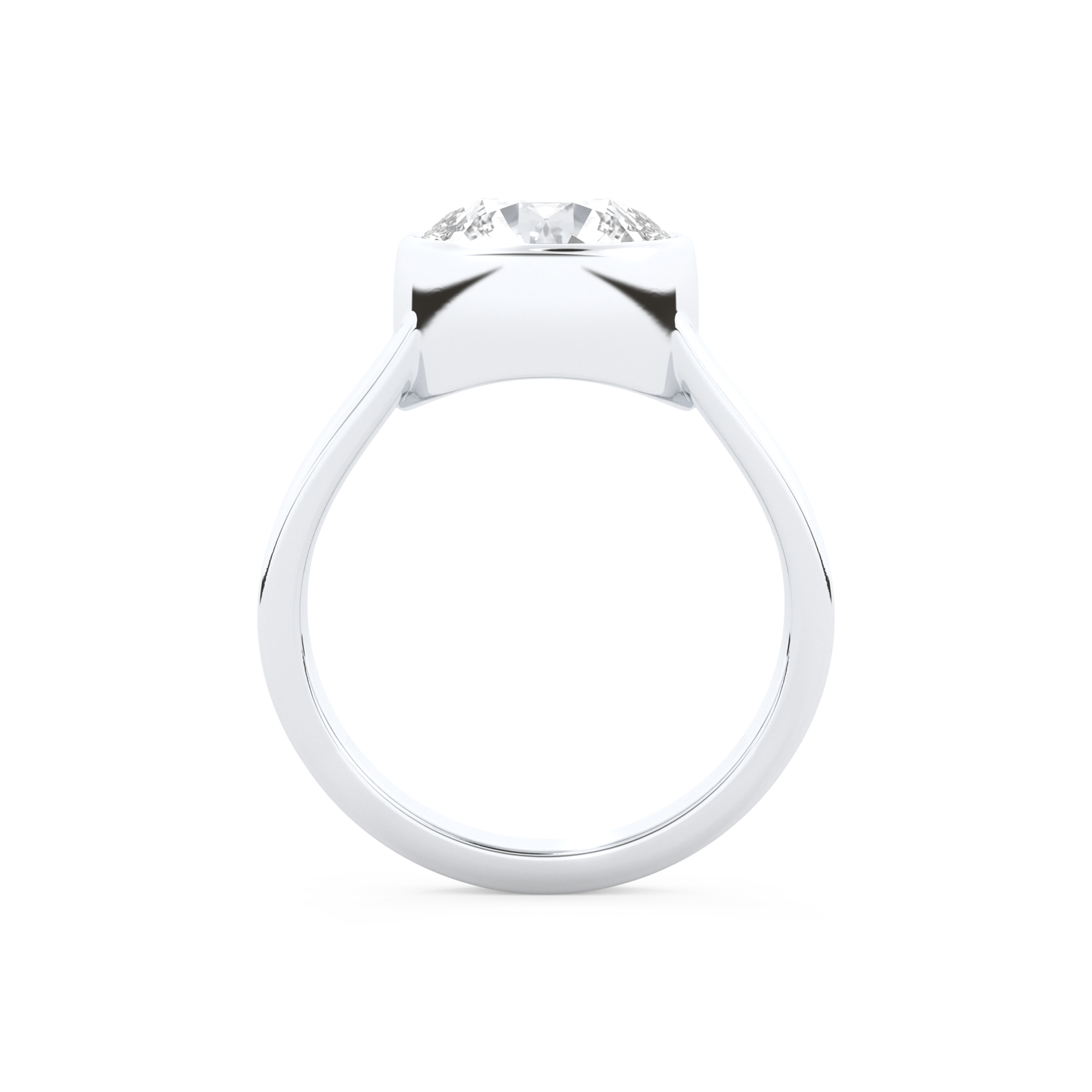 Emma Roberts – Inspired 2.50 Carat Round Cut Bezel Moissanite