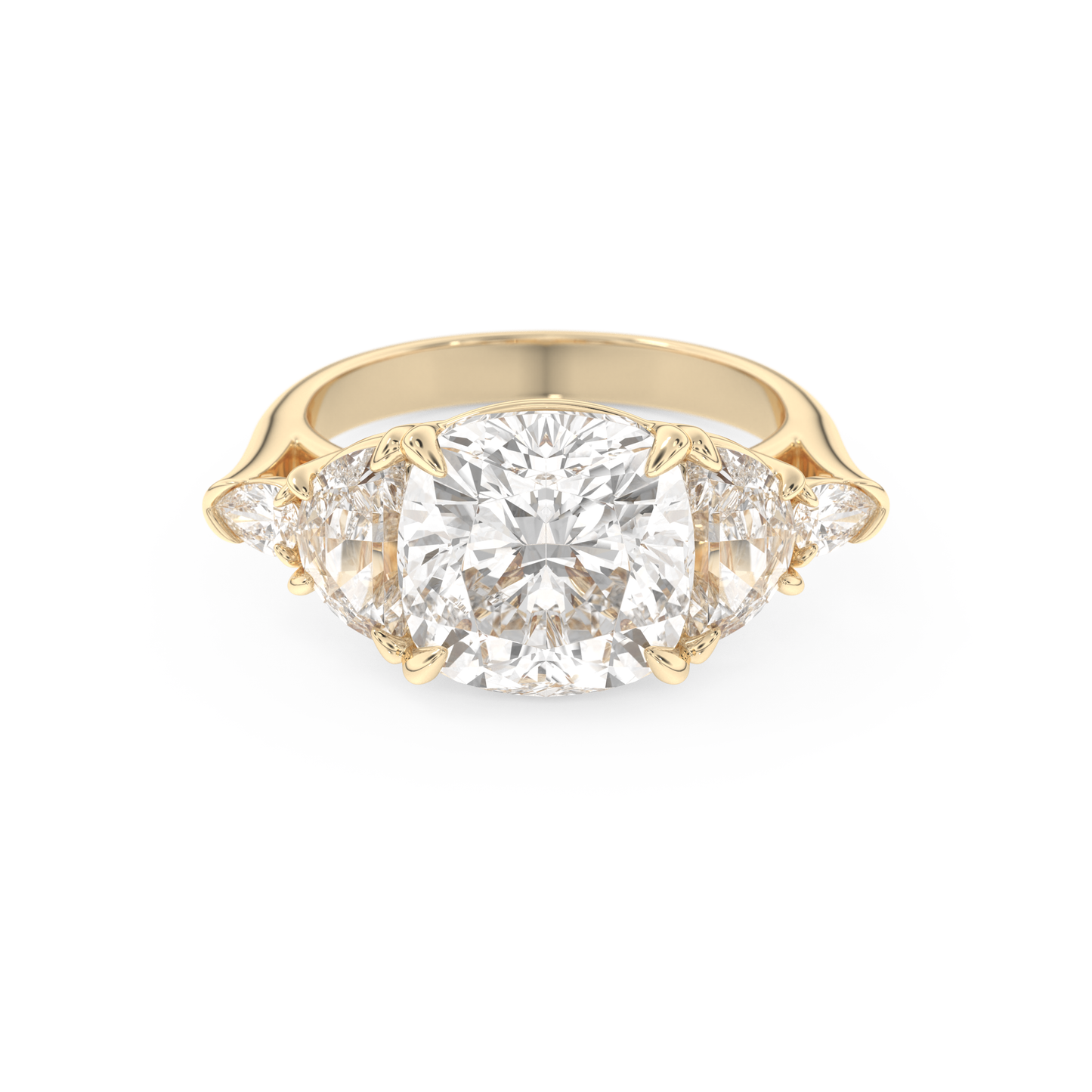 Ciara – Inspired 4.25 Carat Cushion Cut Five Stones Moissanite