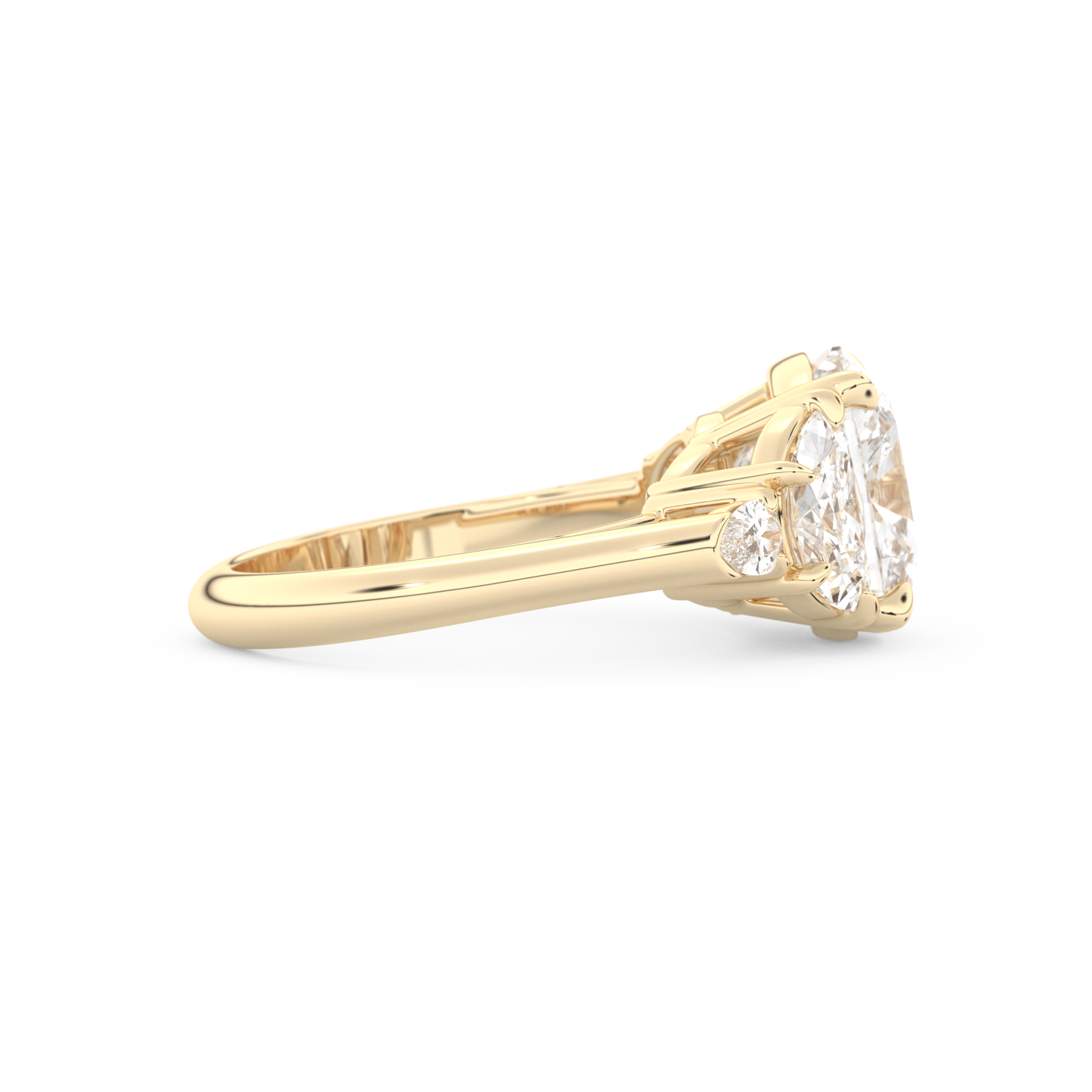 Ciara – Inspired 4.25 Carat Cushion Cut Five Stones Moissanite