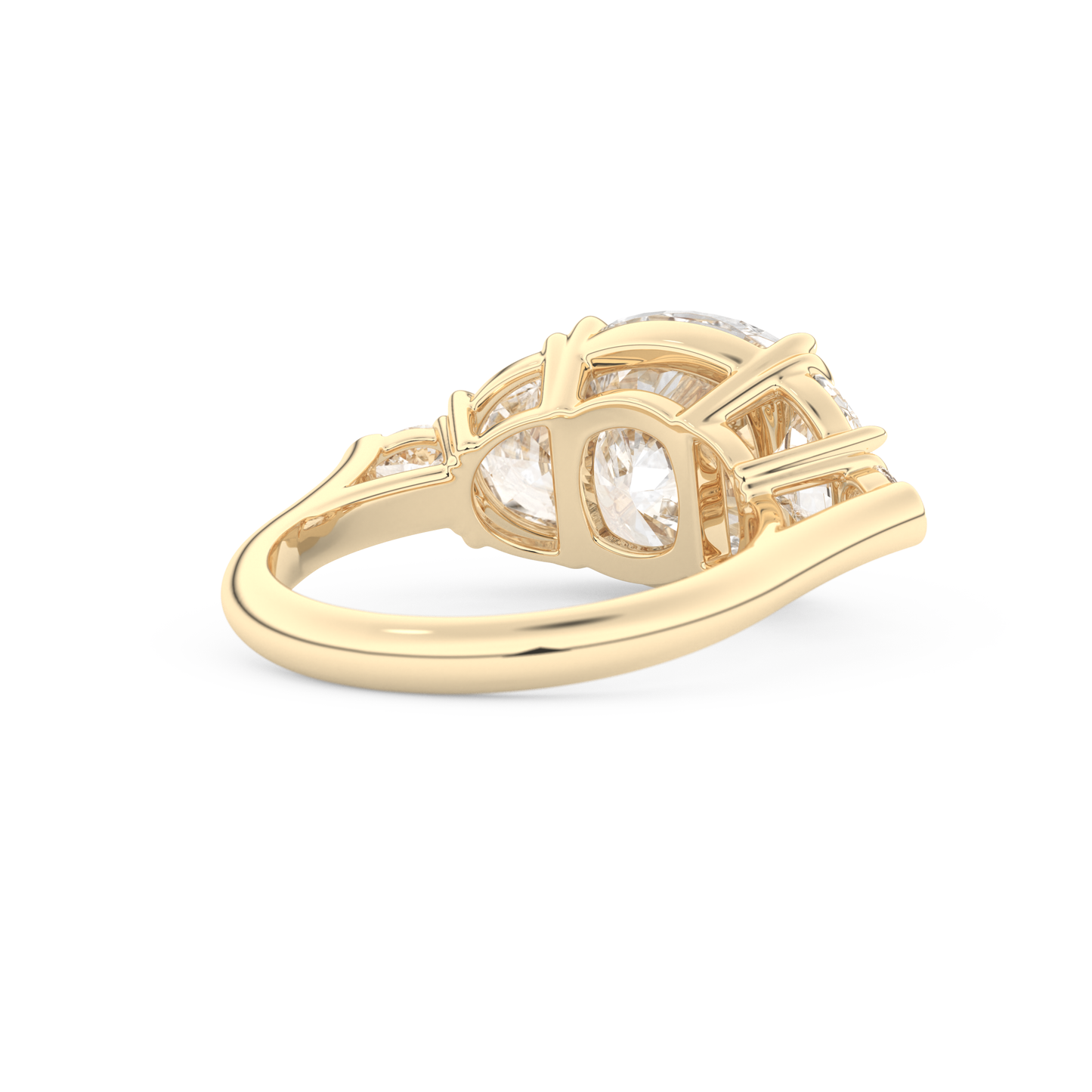 Ciara – Inspired 4.25 Carat Cushion Cut Five Stones Moissanite